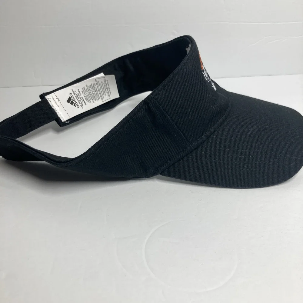 Cincinnati Bengals Visor Hat Cap Adult Adjustable Black Adidas 100% Cotton